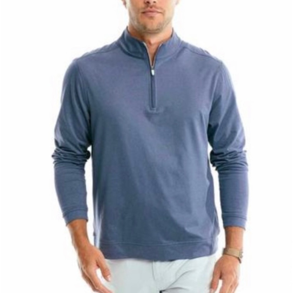 Southern Tide  Performance Quarter Zip, Burgee logo on left sleeve